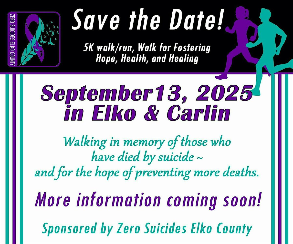 5K Walk\/Run Walk For Fostering Hope, Health and Healing