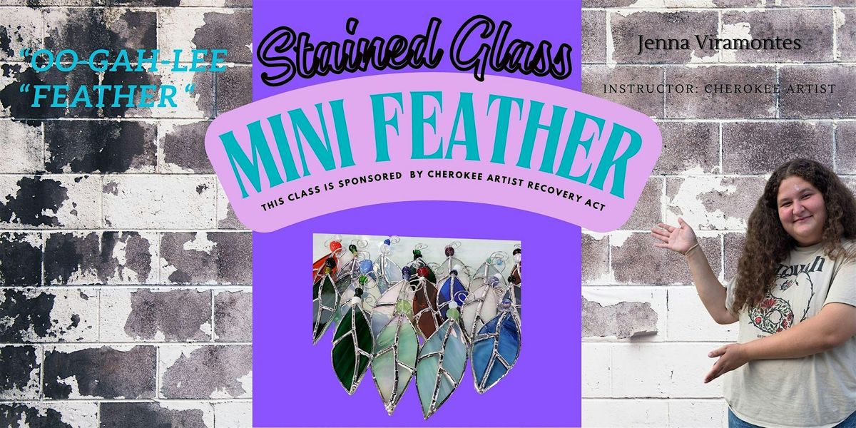 Stained Glass mini feather Make and Take with Jenna