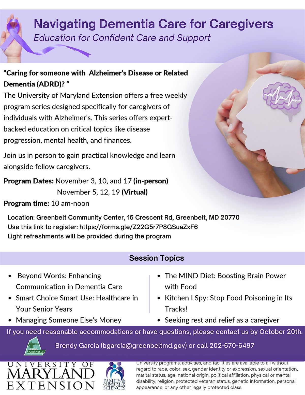 Navigating Dementia Care-In Person