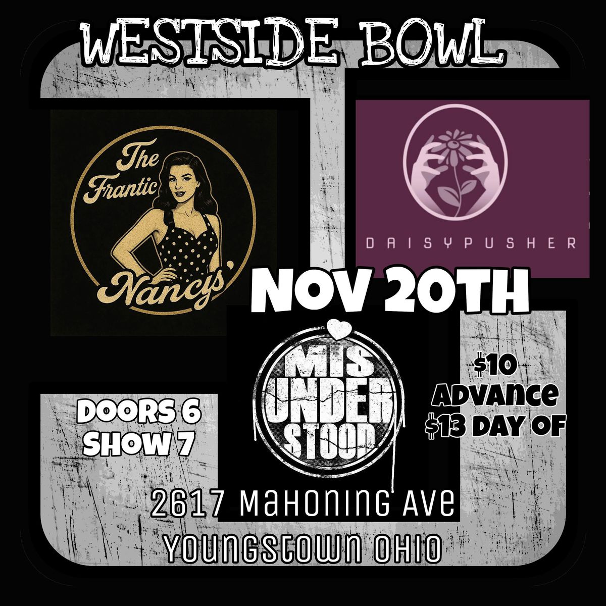 The Frantic Nancys\/Daisypusher\/Misunderstood