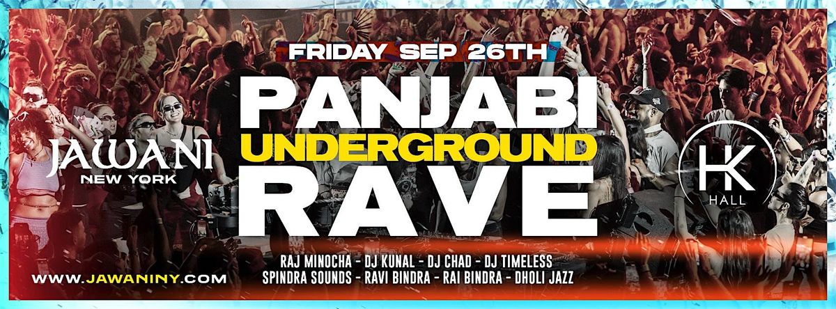 JAWANI : NYC's Biggest Panjabi Boiler Room Rave (Ladies Free)