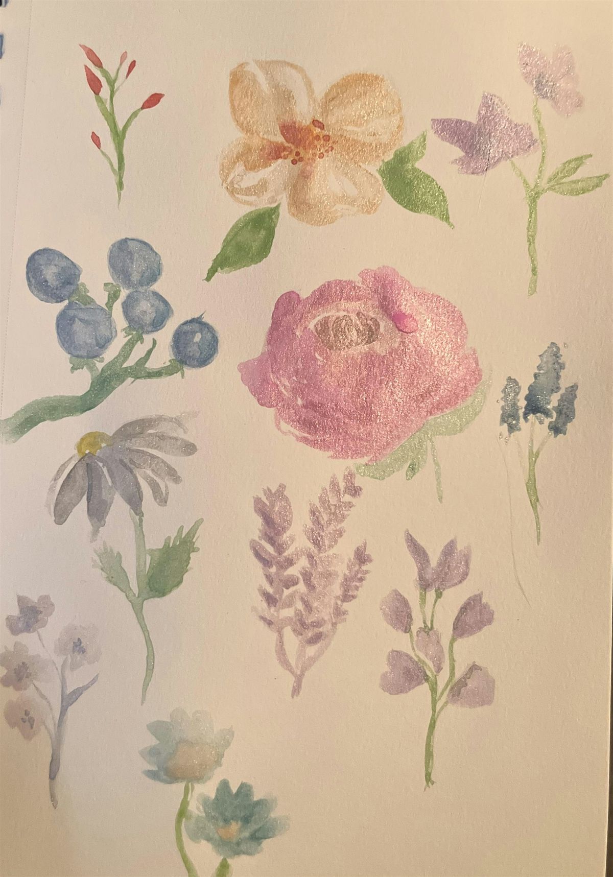 Boba & Brushes Water Color Class