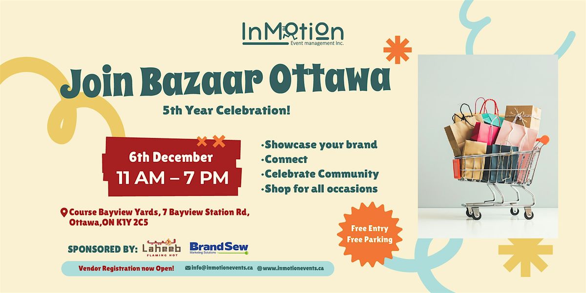 Join Bazaar Ottawa, a vibrant community market celebrating creativity