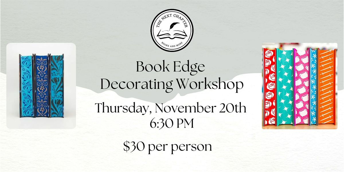 Book Edge Decorating Workshop