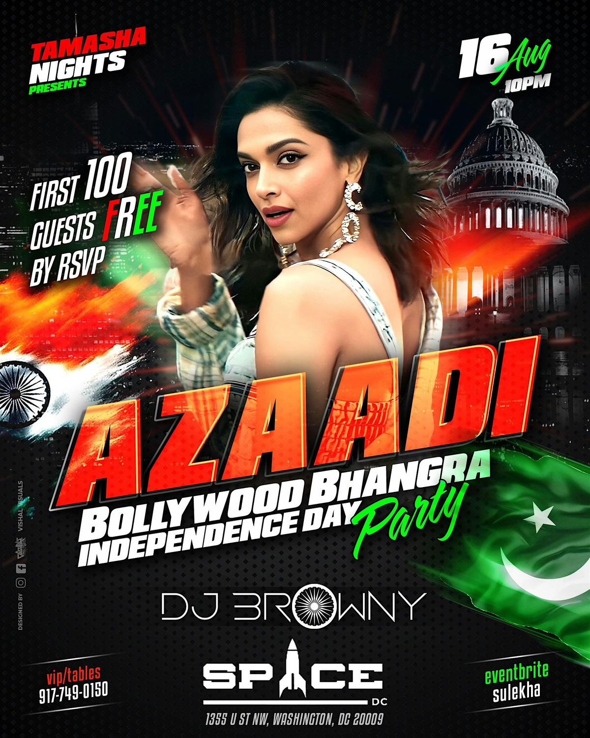 D.C.'S #1 DESI PARTY, AUG 16, BROWNY @SPACE NIGHTCLUB