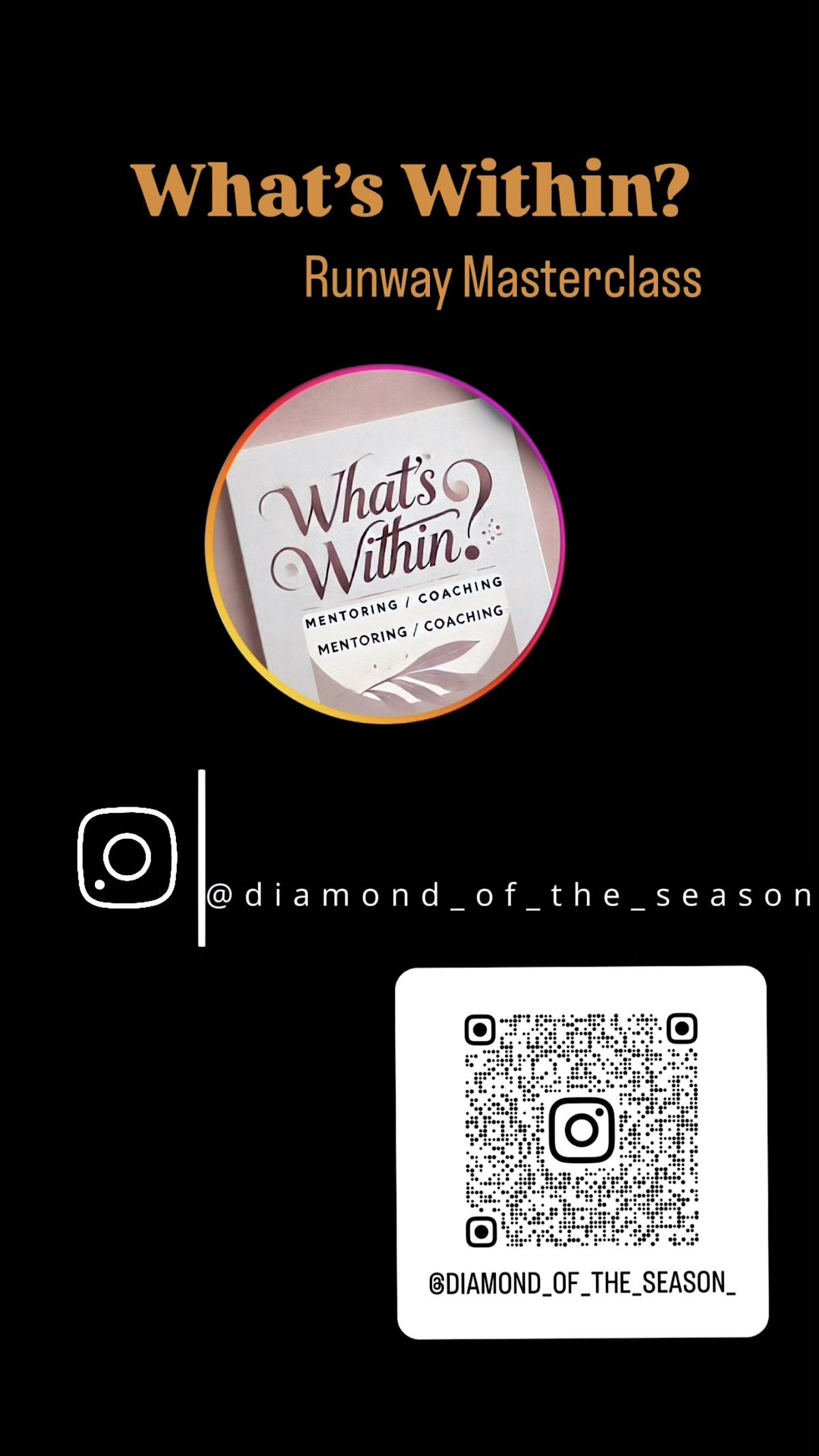 Runway Master Class- Model Coaching