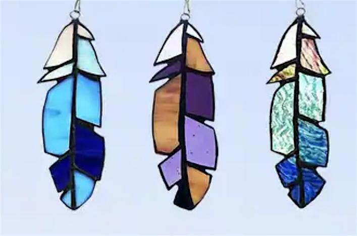 Beginners Stained Glass making kit- Feathers