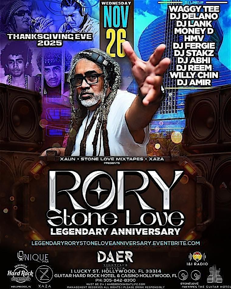 Rory Stone Love Legendary  Anniversary 2025 Florida
