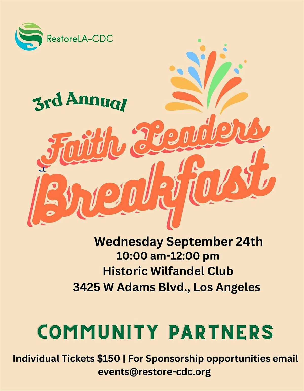 Faith Leaders Breakfast in Honor of Hispanic Heritage Month