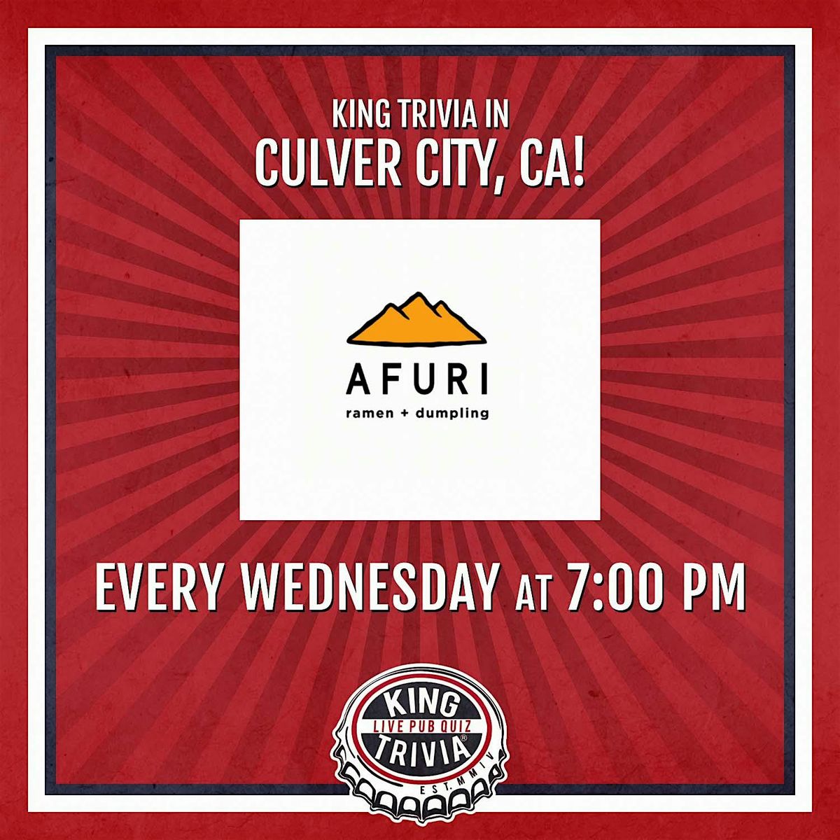 Trivia Night at Afuri Ramen + Dumpling (Culver City)