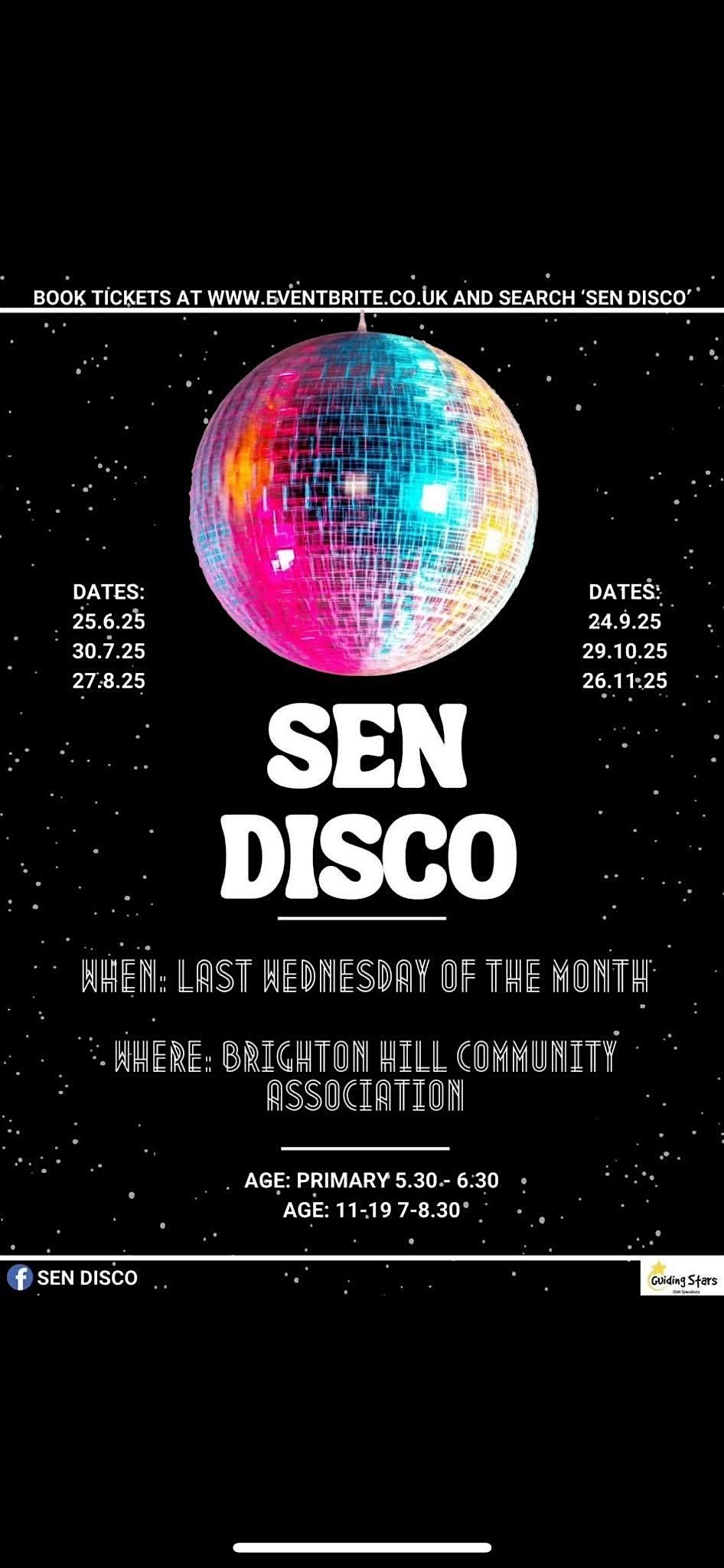 SEN Disco - 11 yrs +