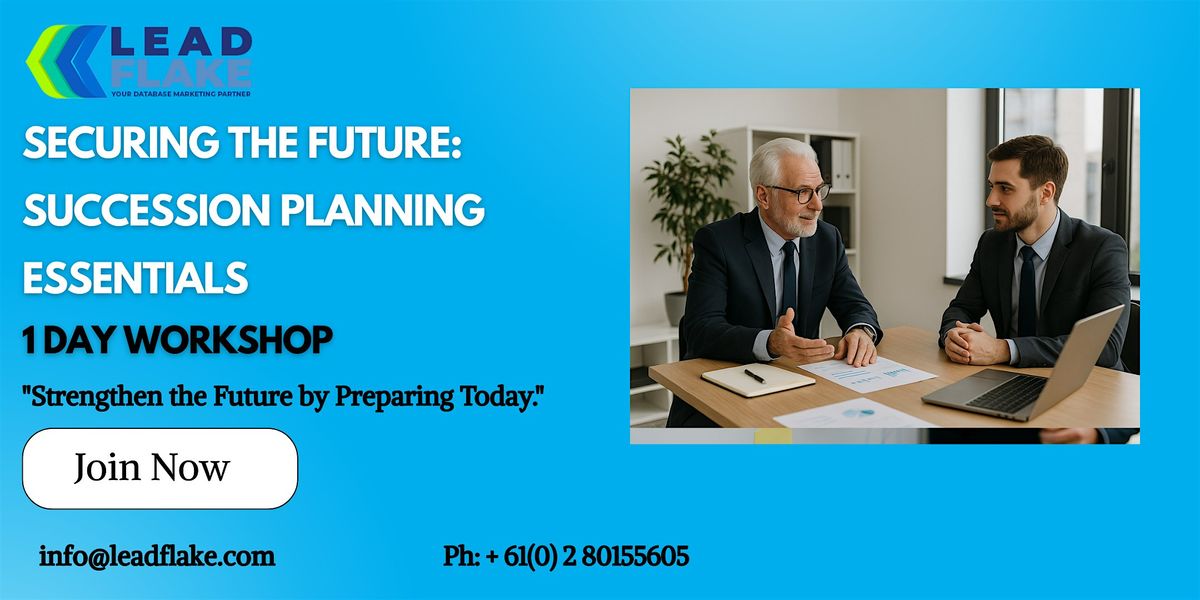 Business Succession Planning Workshop in Dunedin