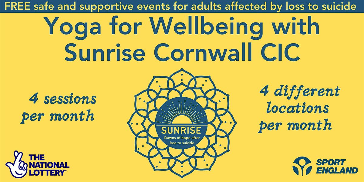 Yoga for Wellbeing with Sunrise Cornwall CIC at Clarence House, Penzance