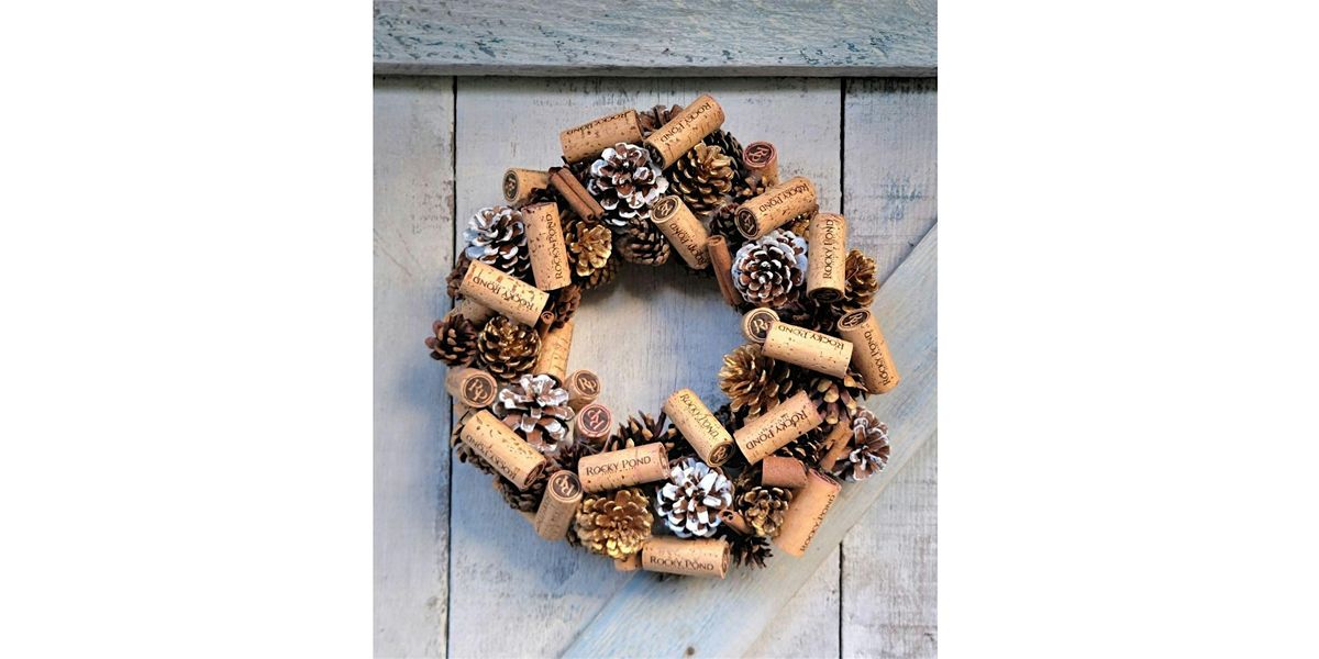 NEW VENUE! Warr King Wines, Woodinville- Wine Cork Wreath