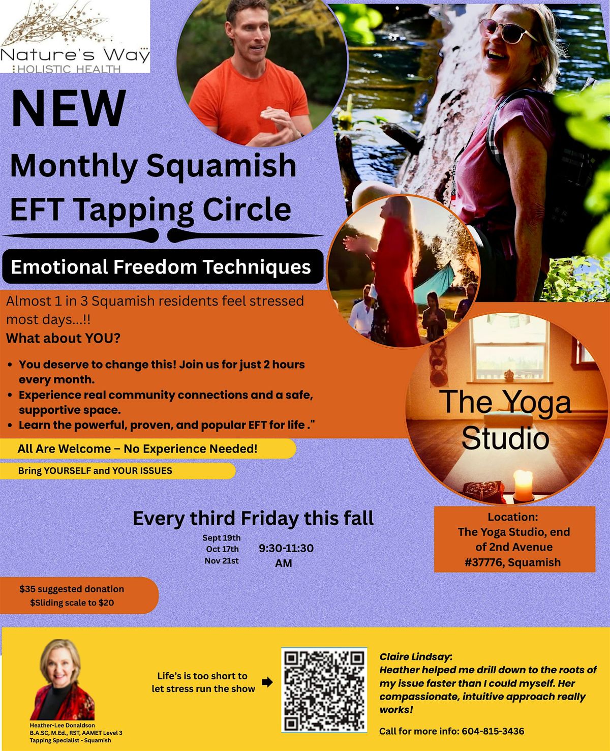 Last 2025  Squamish EFT Tapping Circle (Emotional Freedom Technique)