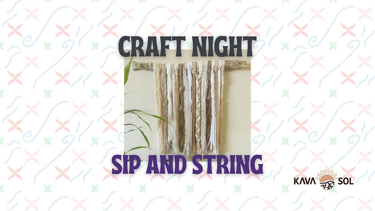 Sip & String: Boho Wall Hanging