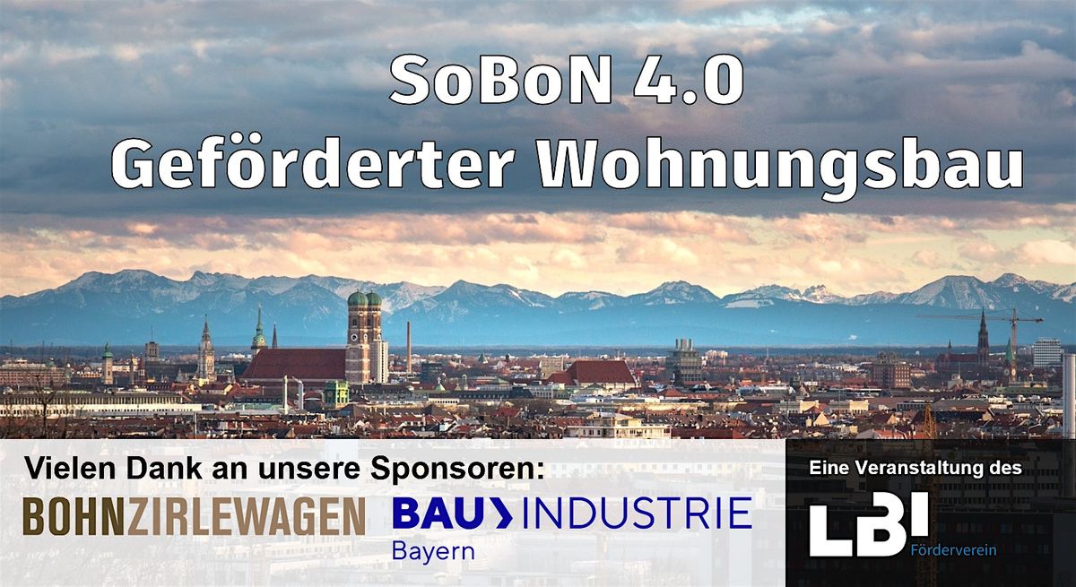 2. LBI-Forum: Podiumsdiskussion "Gef\u00f6rderter Wohnungsbau, SoBon 4.0"