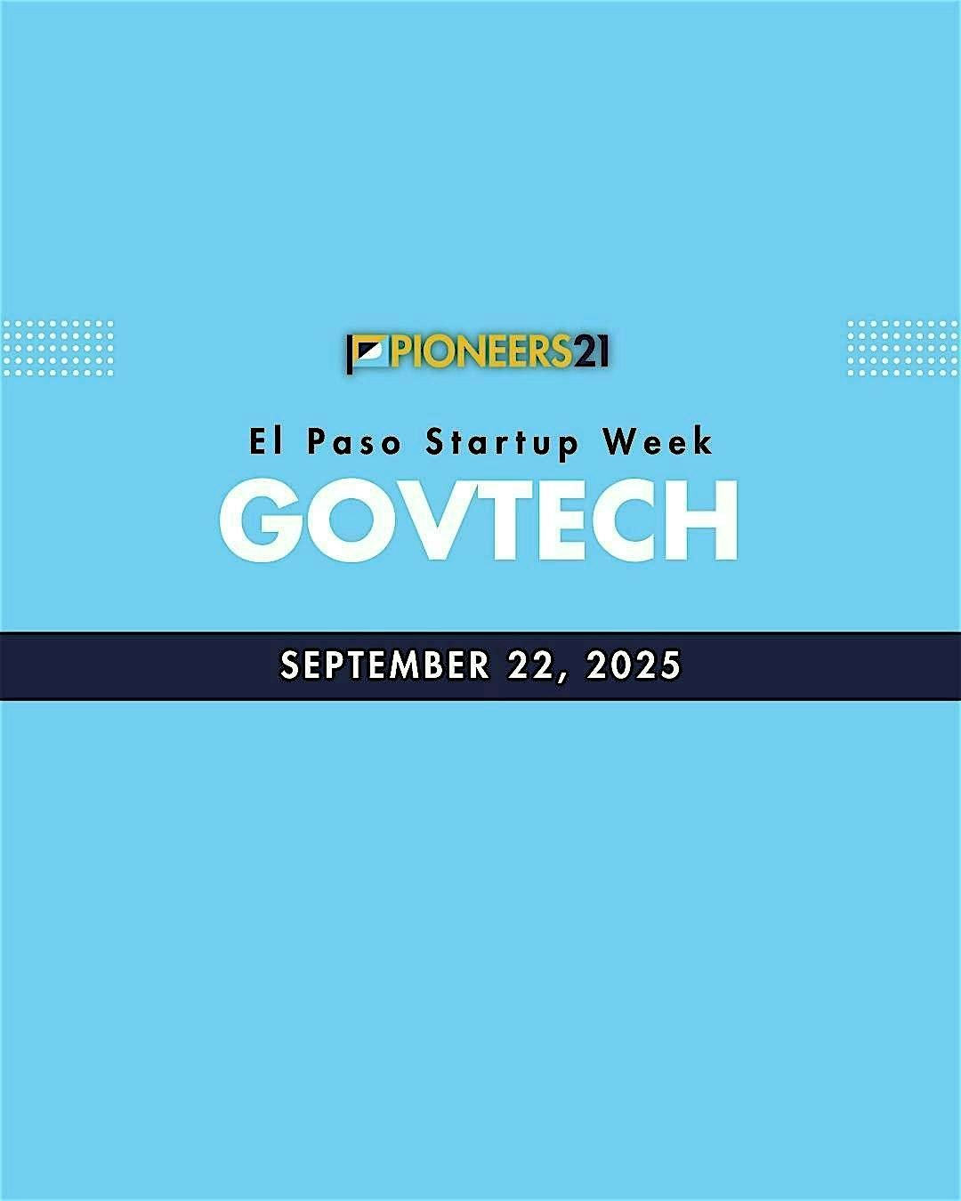 Pioneers 21: GovTech