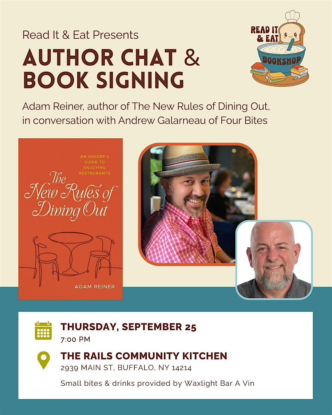 Author Chat: The New Rules of Dining Out