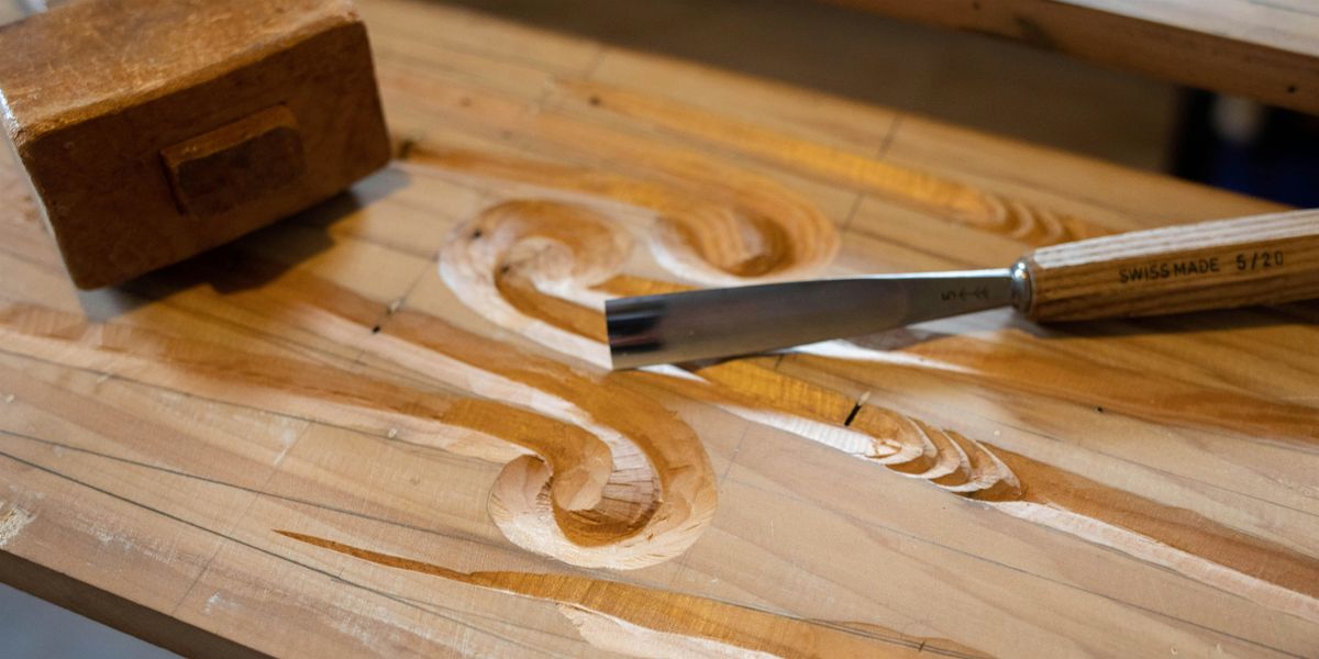 Wood carving workshop with Chevron Hassett