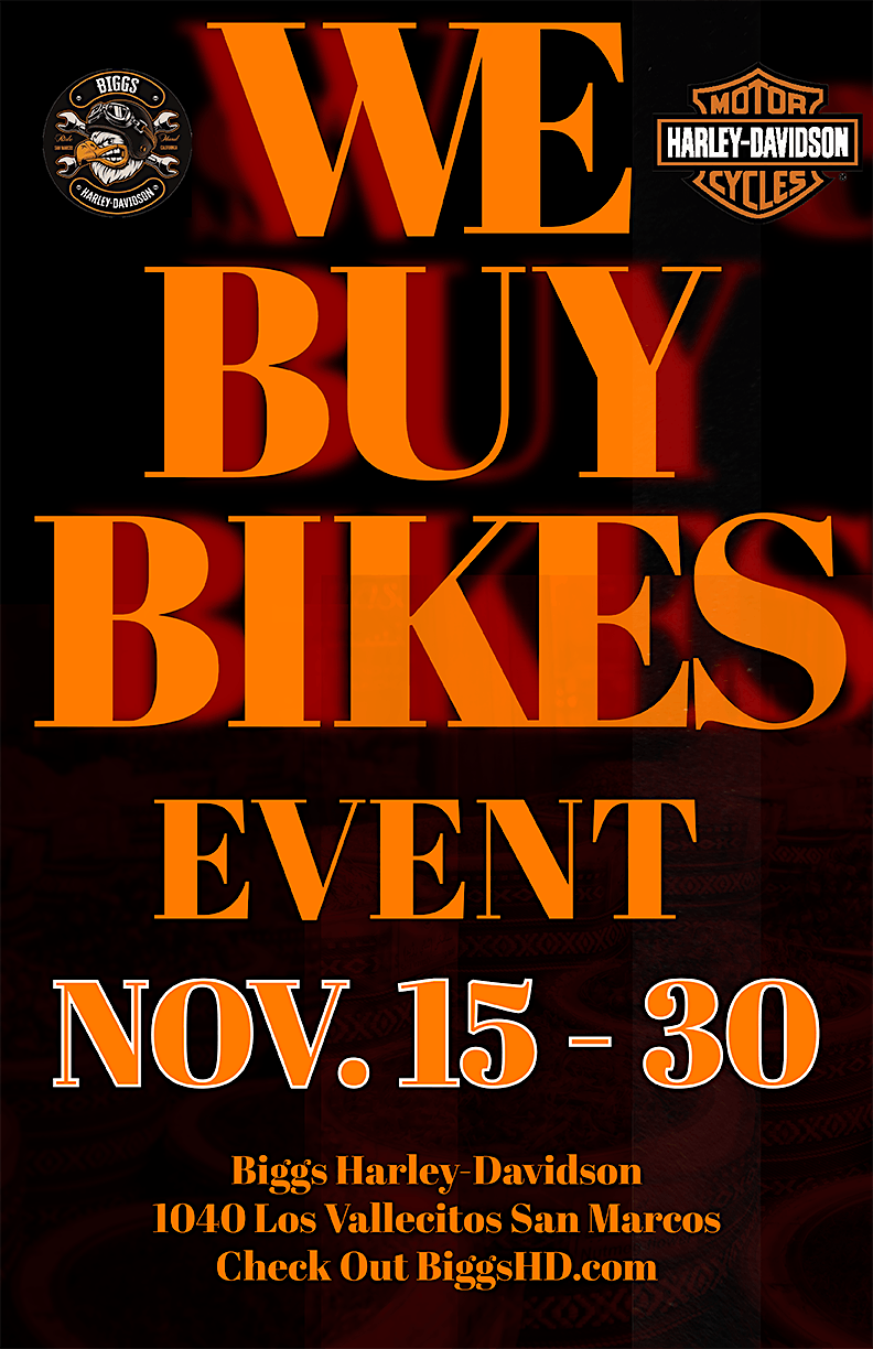 We Buy Bikes Event! All brands ,all makes & models