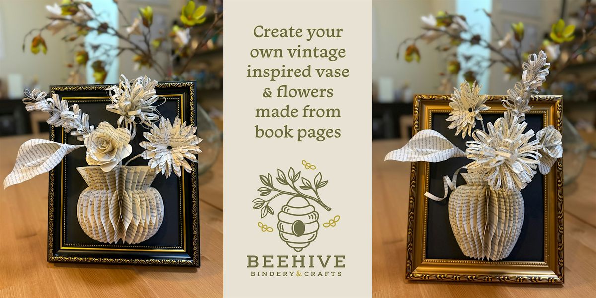 Craft Your Own Vintage Book Page Floral Masterpiece