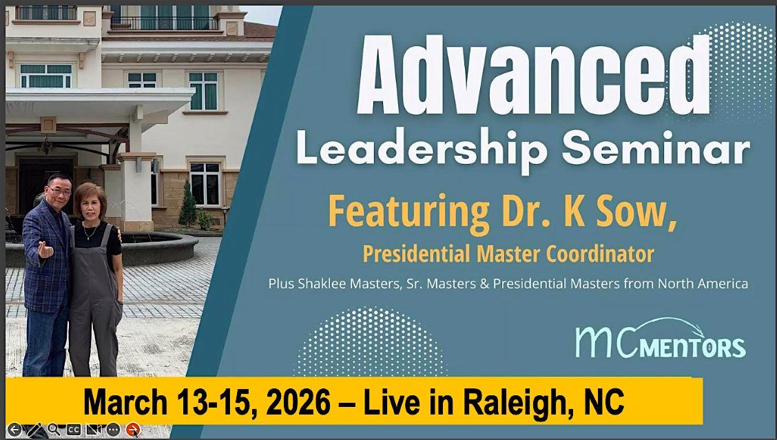 4th Annual Leadership Seminar featuring Dr. K Sow