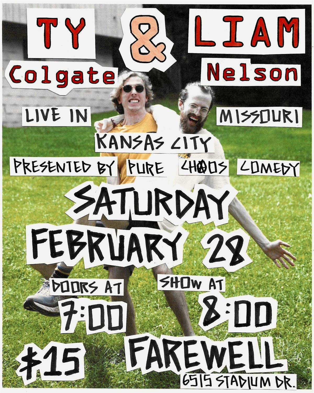 Pure Chaos Presents: Liam Nelson Live in Kansas City