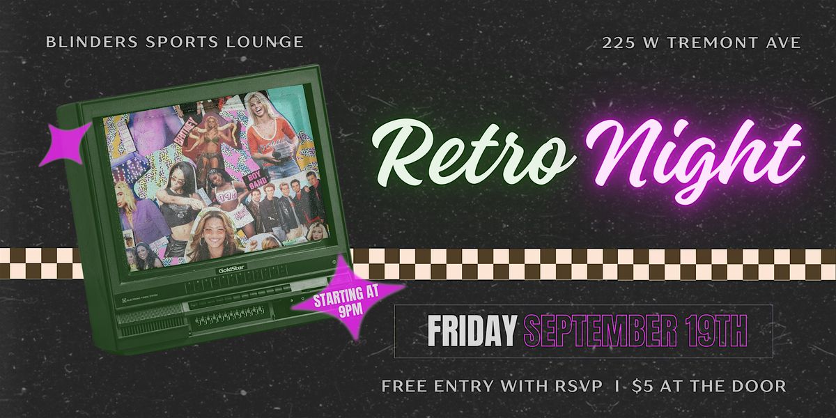Retro Night at Blinders Sports Lounge