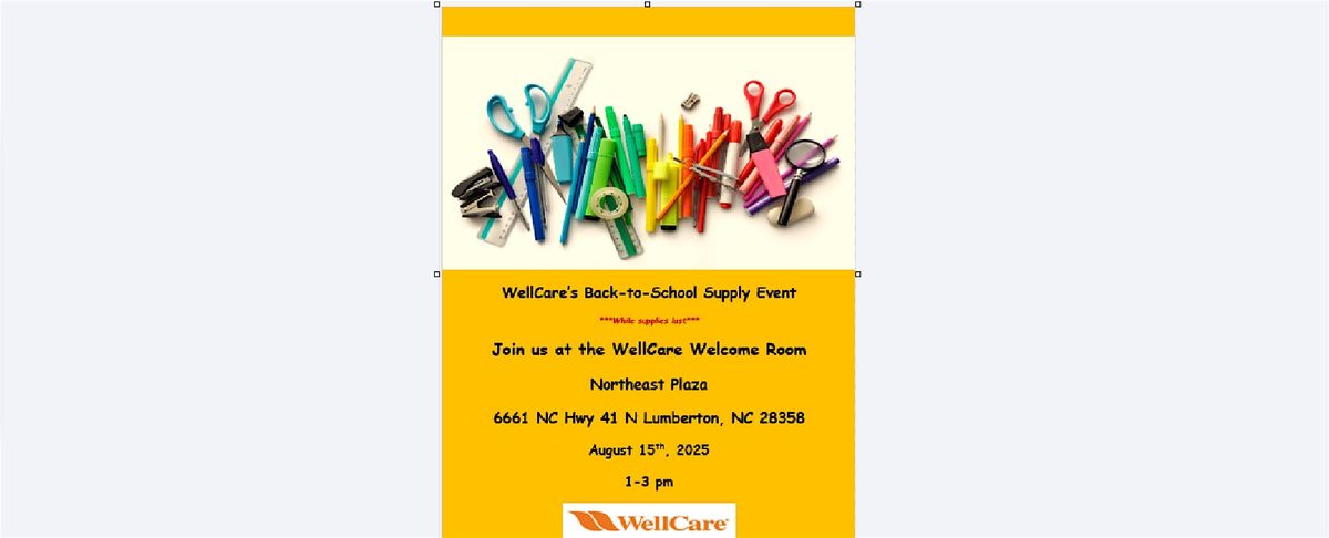 WellCare's Back-to-School Supply Event