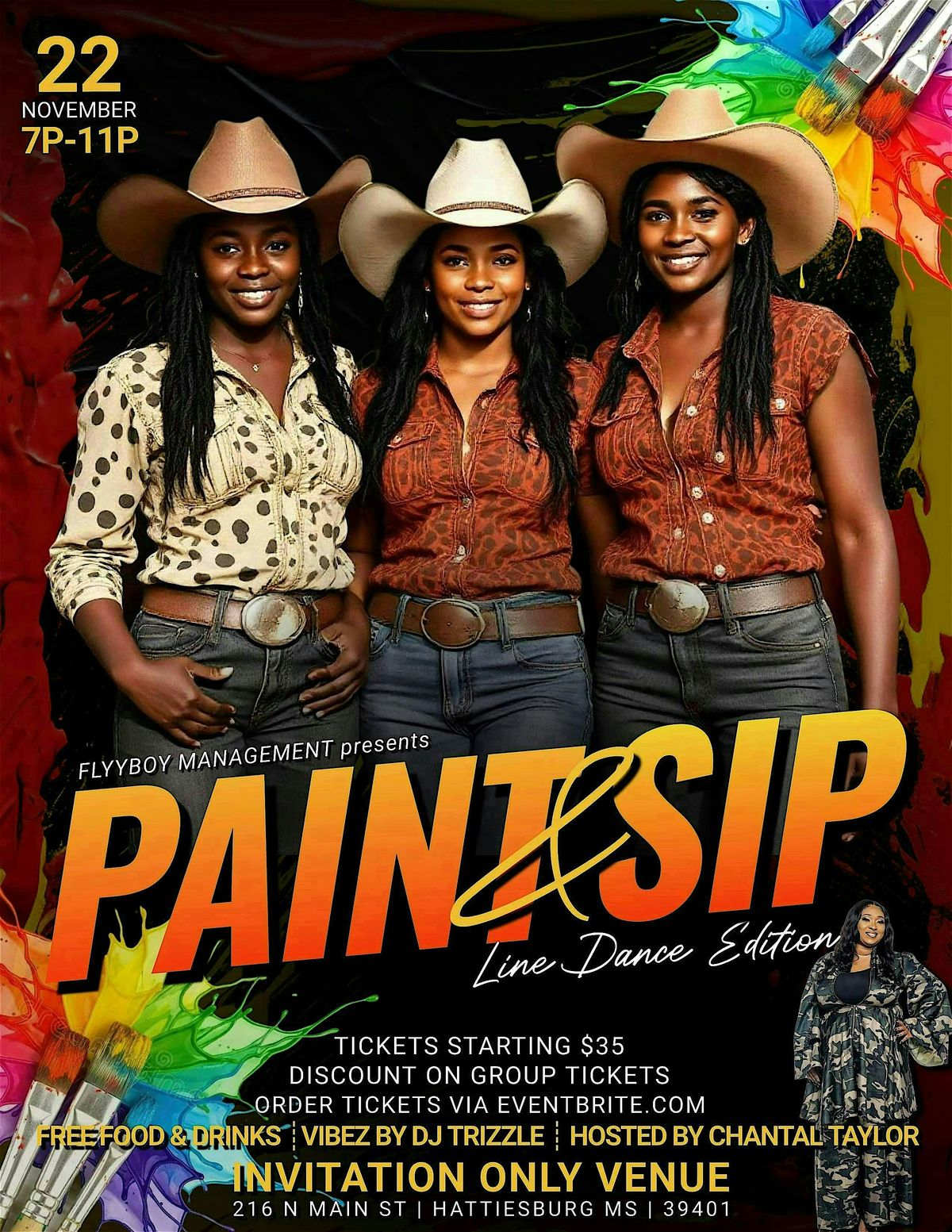 Sip & Paint:Line Dance Edition