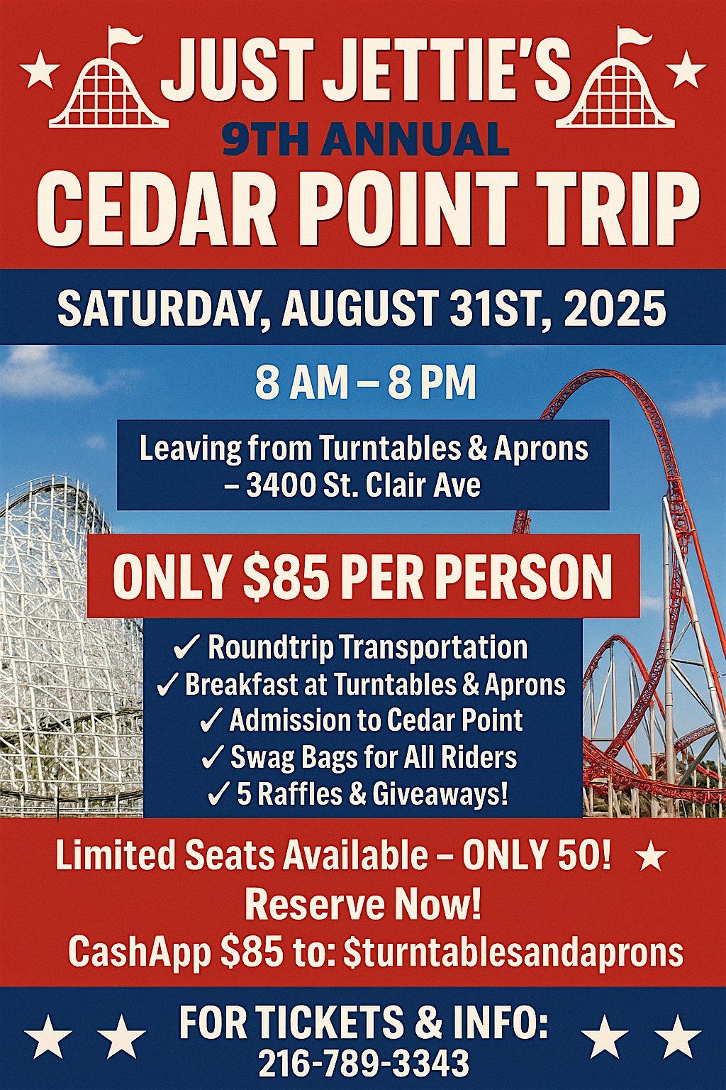Just Jettie's 9th Annual Cedar point Trip