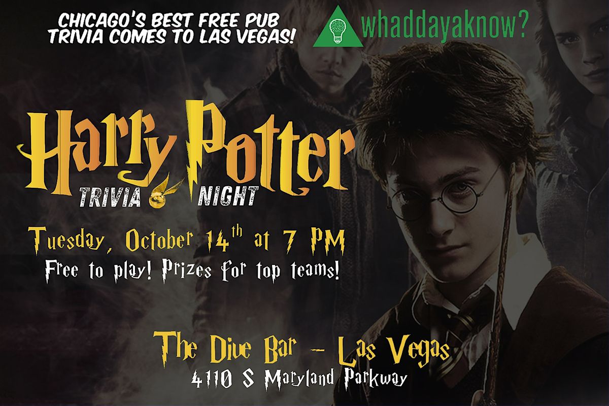 Harry Potter TRIVIA NIGHT!