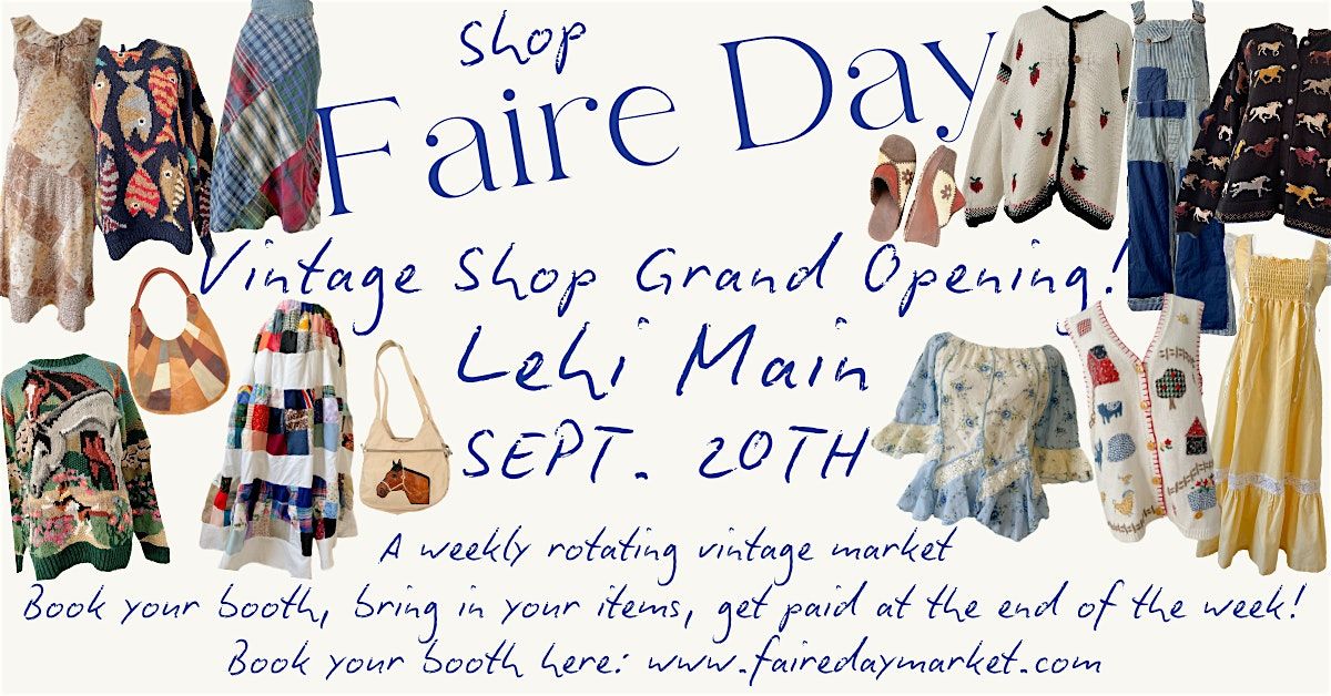 Vintage Shop Grand Opening! Lehi Utah