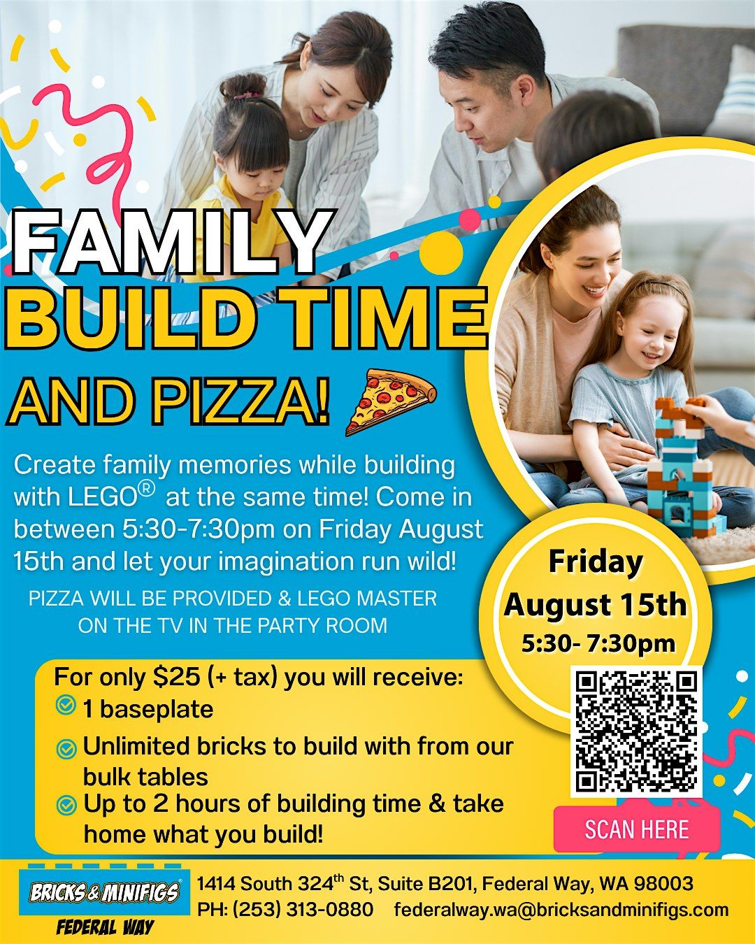 FAMILY BUILD TIME & Pizza !