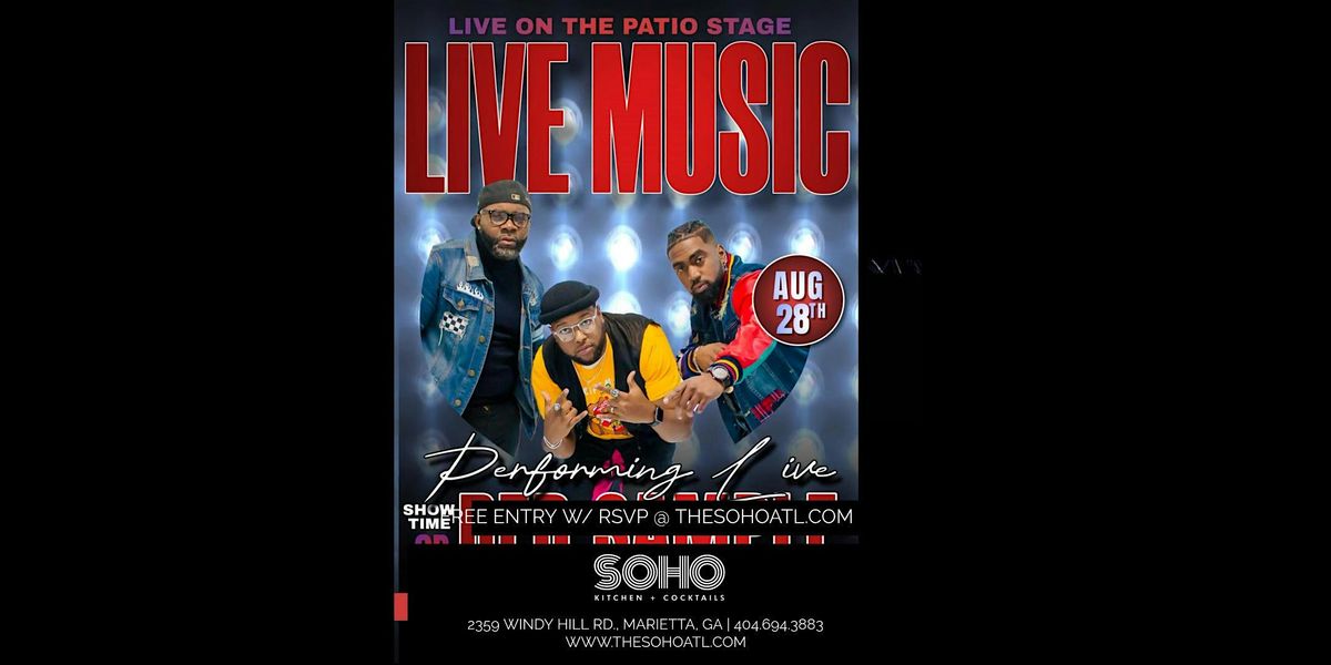 THIS THURSDAY LIVE @ THE PATIO SNELLVILLE IT'S THE RED SAMPLE BAND LIVE