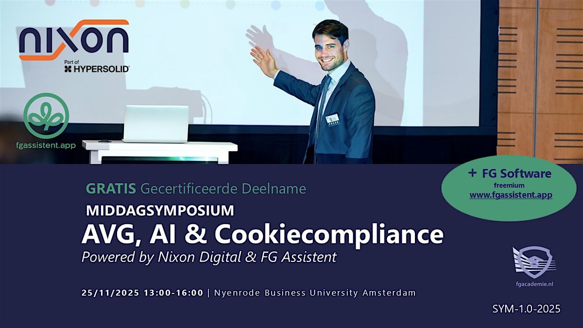 Middagsymposium: AVG, AI & Cookiecompliance