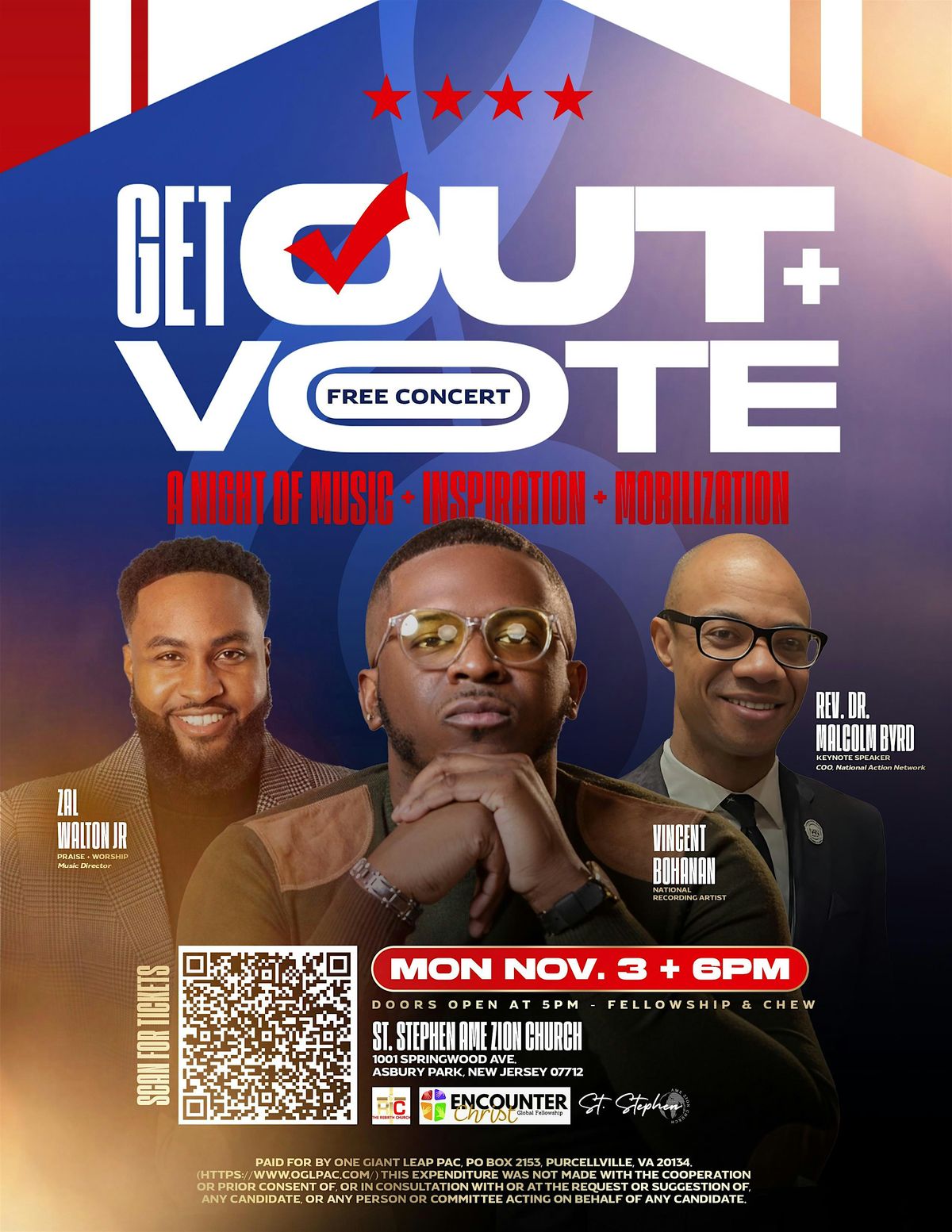 Get Out and Vote Concert: A Night of Music, Inspiration & Mobilization