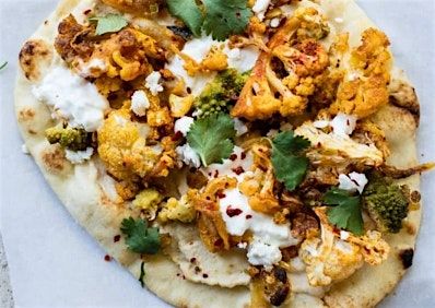 Meatless Monday- Curried Cauliflower Flatbread