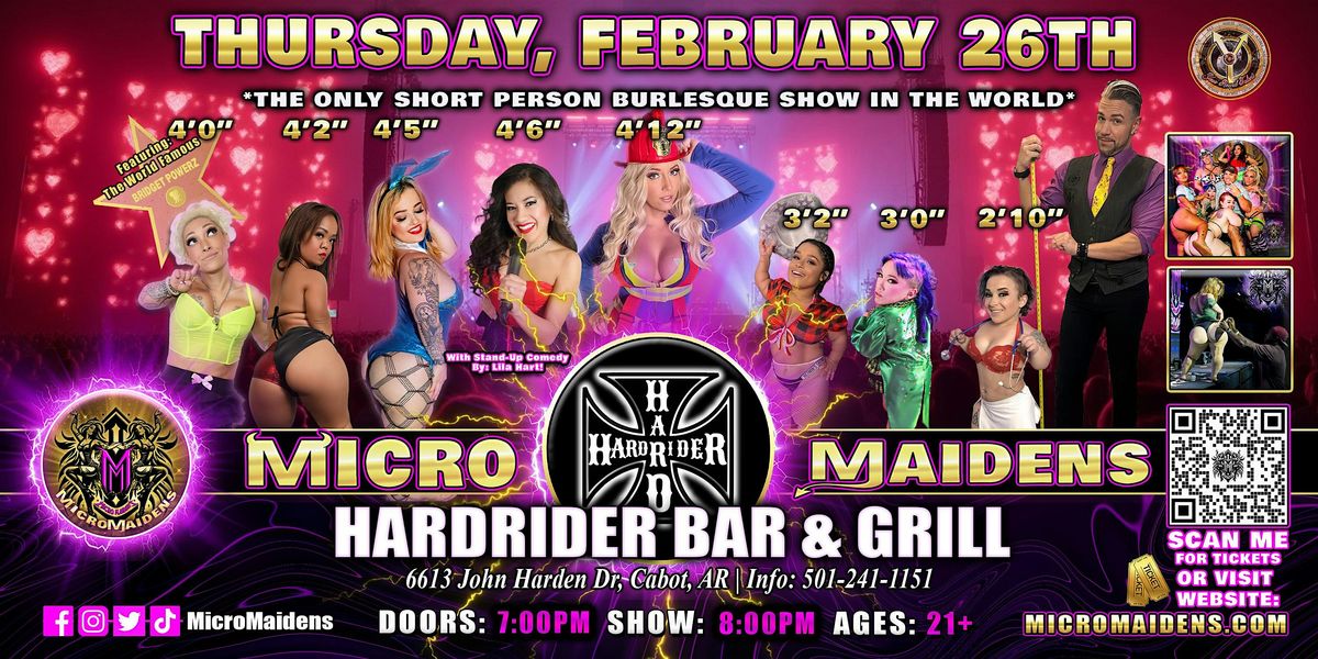 Cabot, AR - Micro Maidens Dwarf Dancers @ Hardriders Bar & Grill