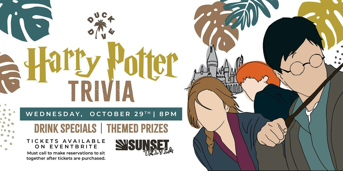 Harry Potter Trivia Trivia at The Duck Dive