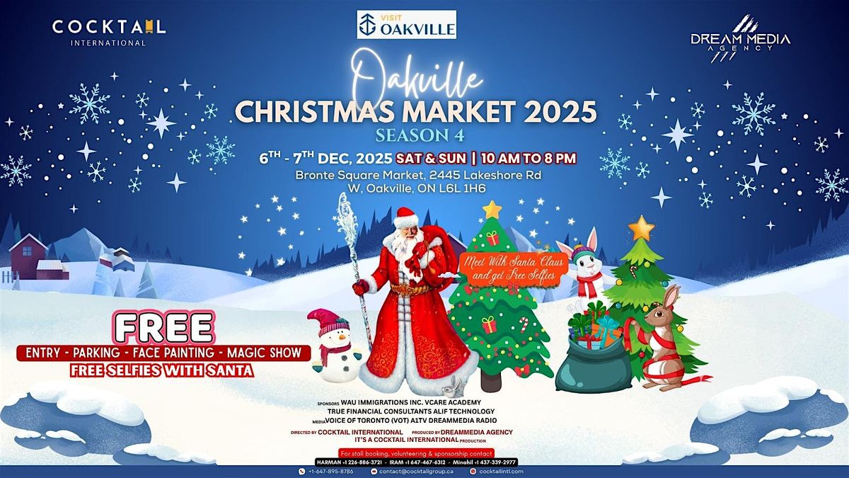 Oakville Christmas Market 2025