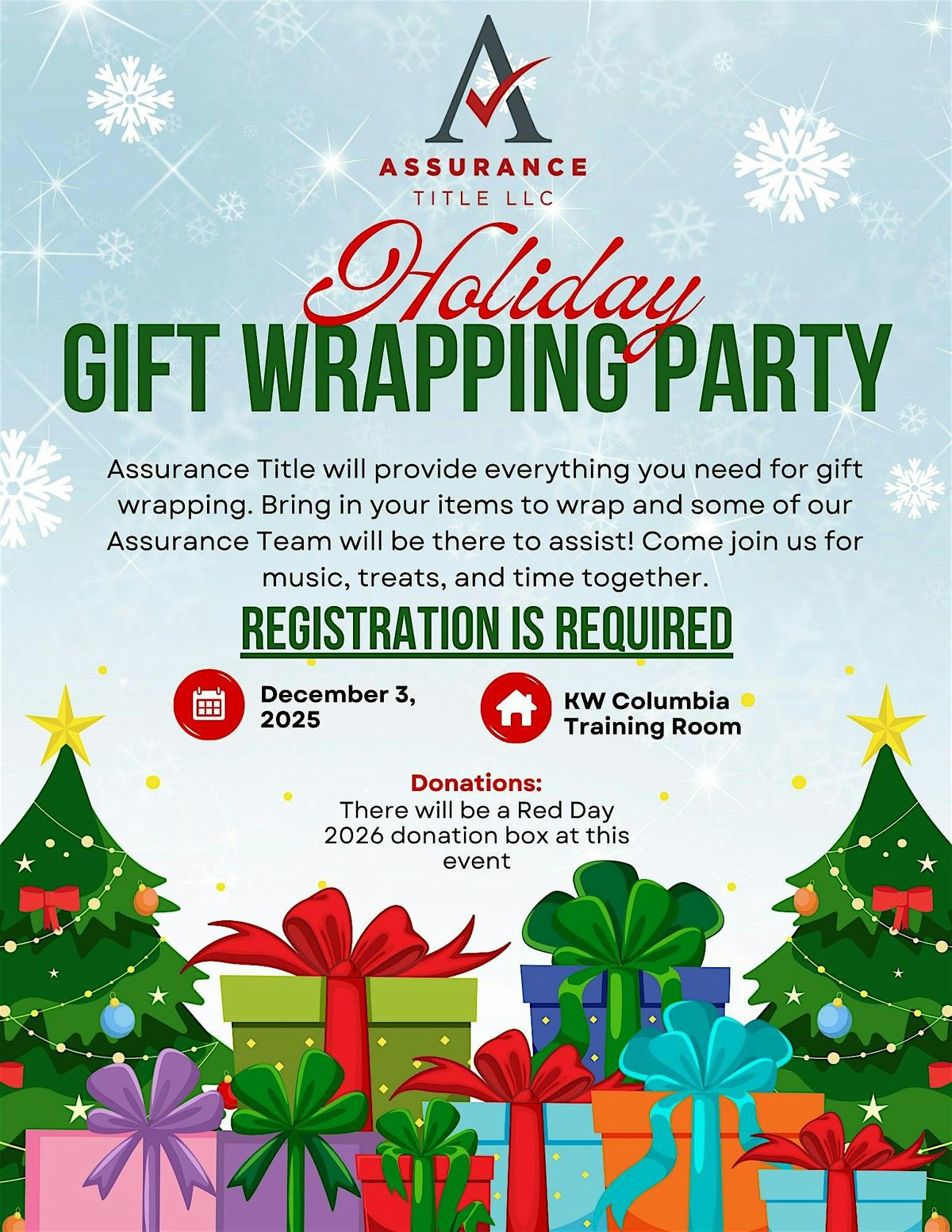 Holiday Gift Wrapping Party- Columbia