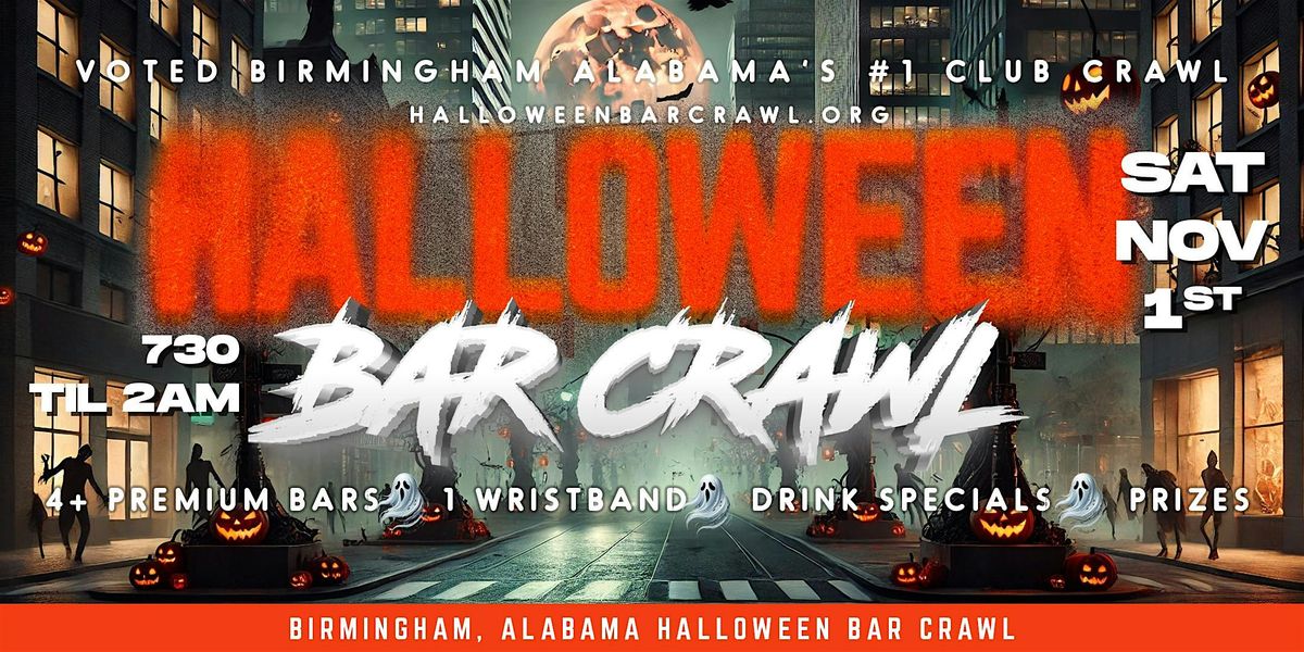 Birmingham, Alabama Halloween Bar Crawl 2025 | Saturday, November 1st