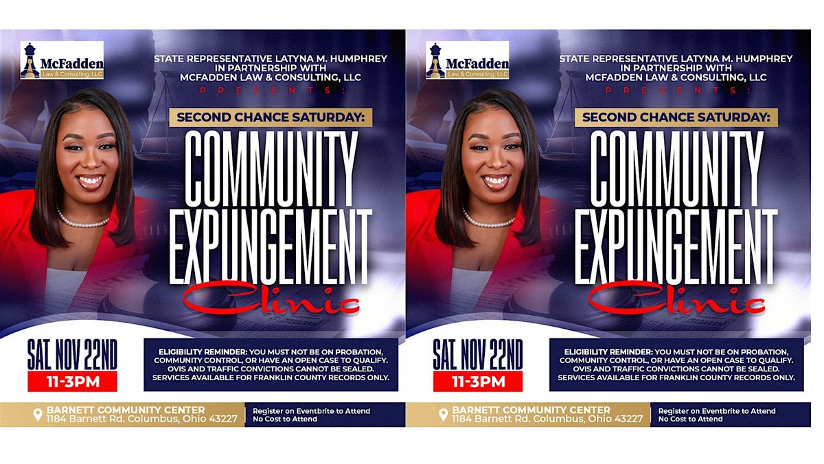 Second Chance Saturday: Community Expungement Clinic