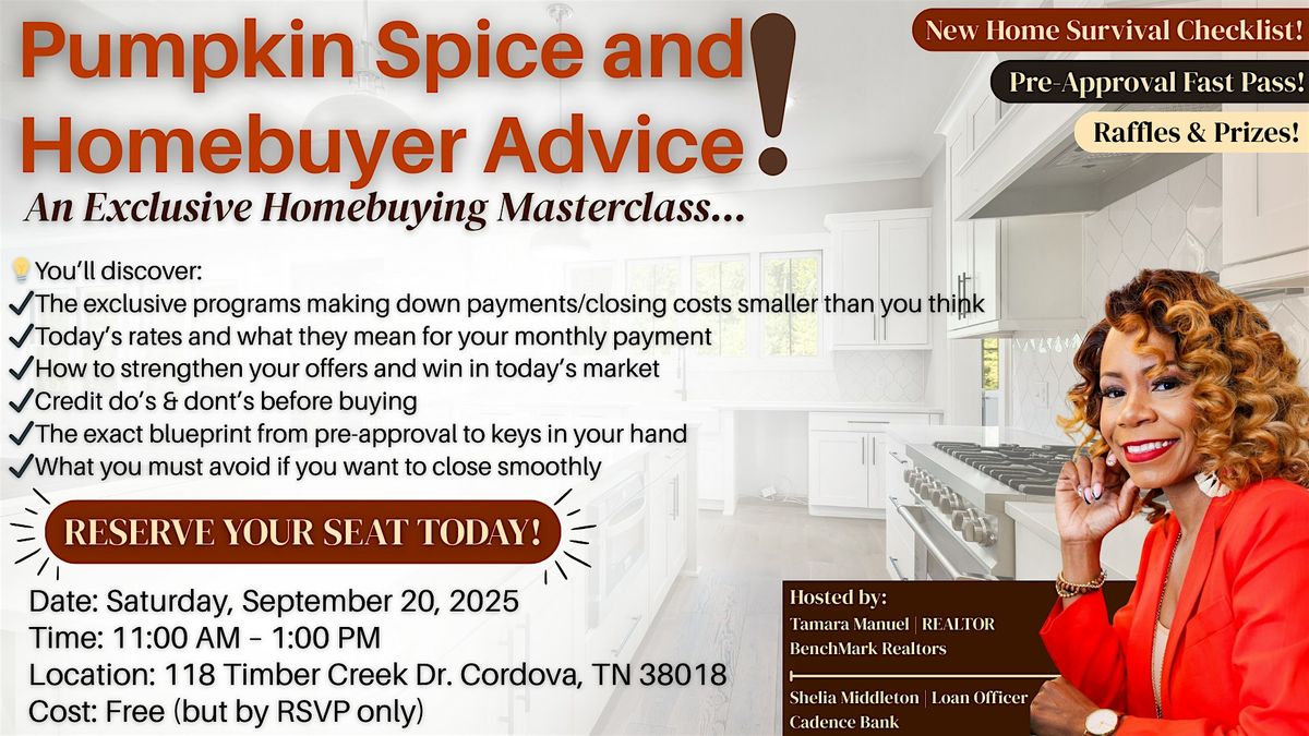 Pumpkin Spice and Homebuyer Advice: An Exclusive Homebuying Masterclass