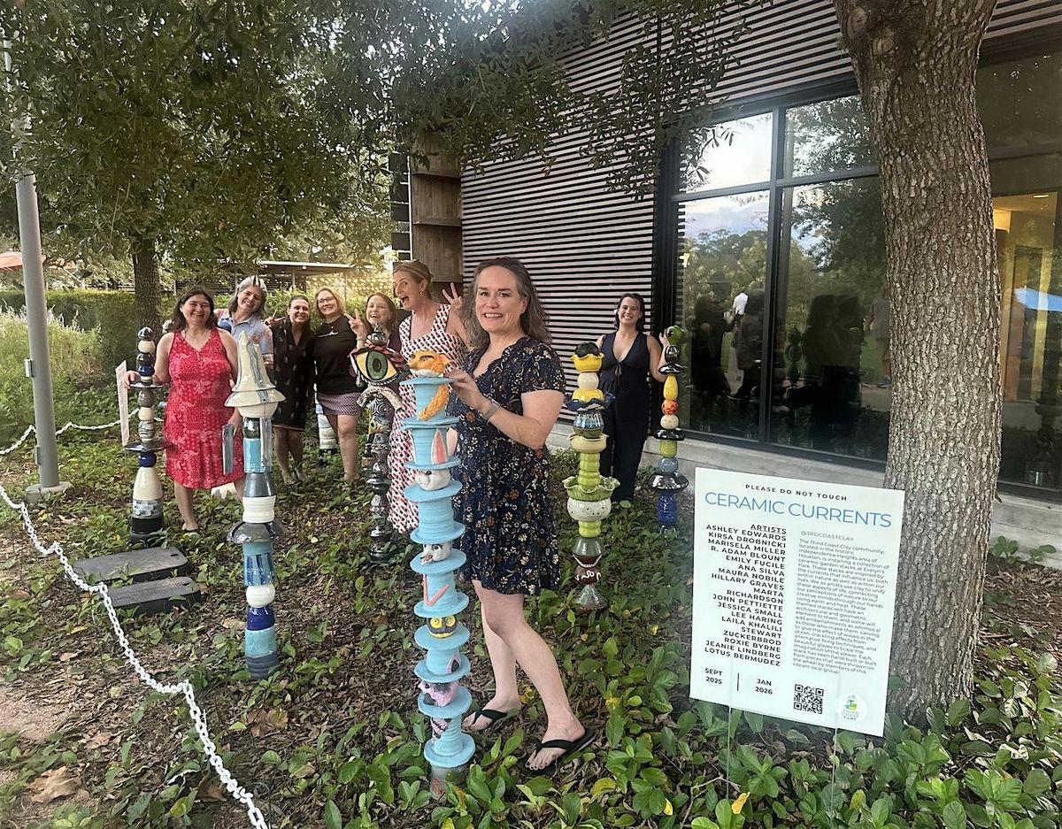 Art Spotlight of "Ceramic Currents" by 3rd Coast Clay at Evelyn's Park