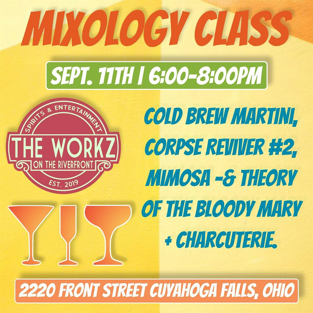 MIXOLOGY CLASS (BRUNCH COCKTAILS) AT THE SPEAKEAZY