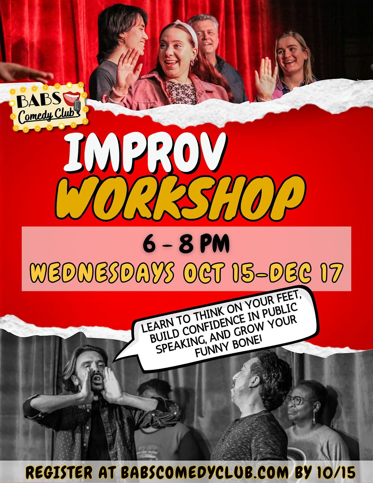 IMPROV WORKSHOP AT BABS COMEDY CLUB