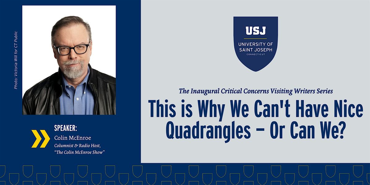 Inaugural Critical Concerns Visiting Writers Series Lecture: Colin McEnroe